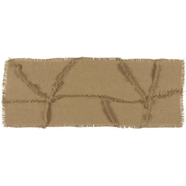 Burlap Natural Reverse Seam Patch Runner 13x36 VHC Brands - The Fox Decor